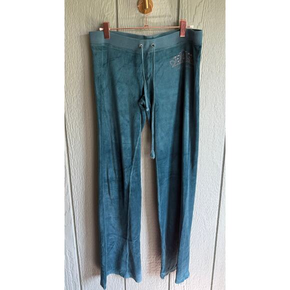 Y2K Vintage Juicy Couture Velvet Pants, Small/Tall - Picture 2 of 9